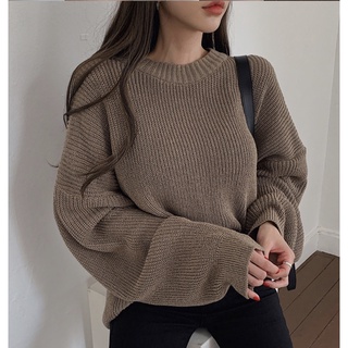 (Order) Áo len cổ tròn trơn
