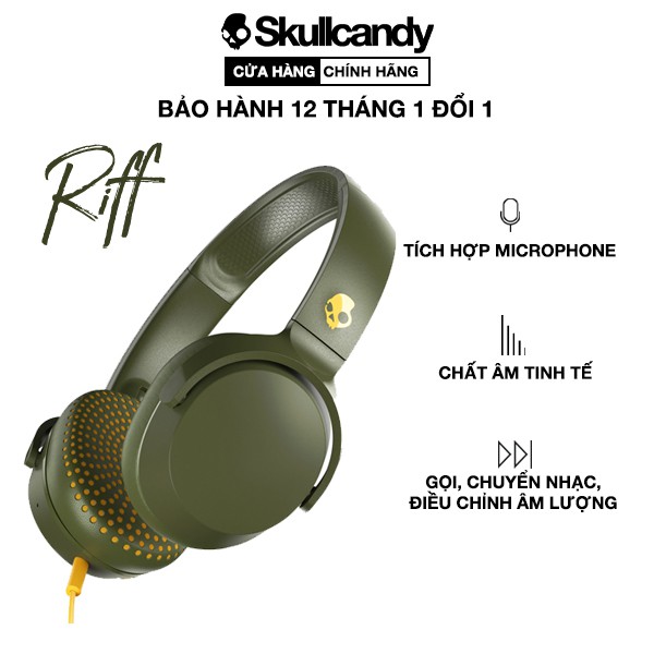 [Mã 2404EL10K giảm 10K đơn 20K] Tai Nghe Skullcandy Riff Có Dây On-Ear