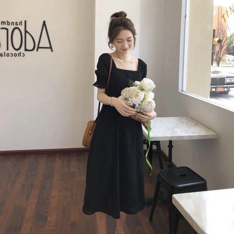 Bohe Dress - Đầm xốp cổ vuông