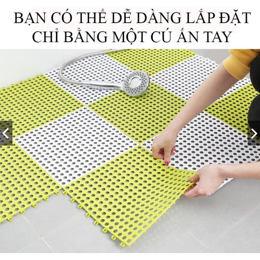 Tấm lót sàn chống trơn trượt bằng nhựa an toàn, cảm giác êm ái dễ chịu