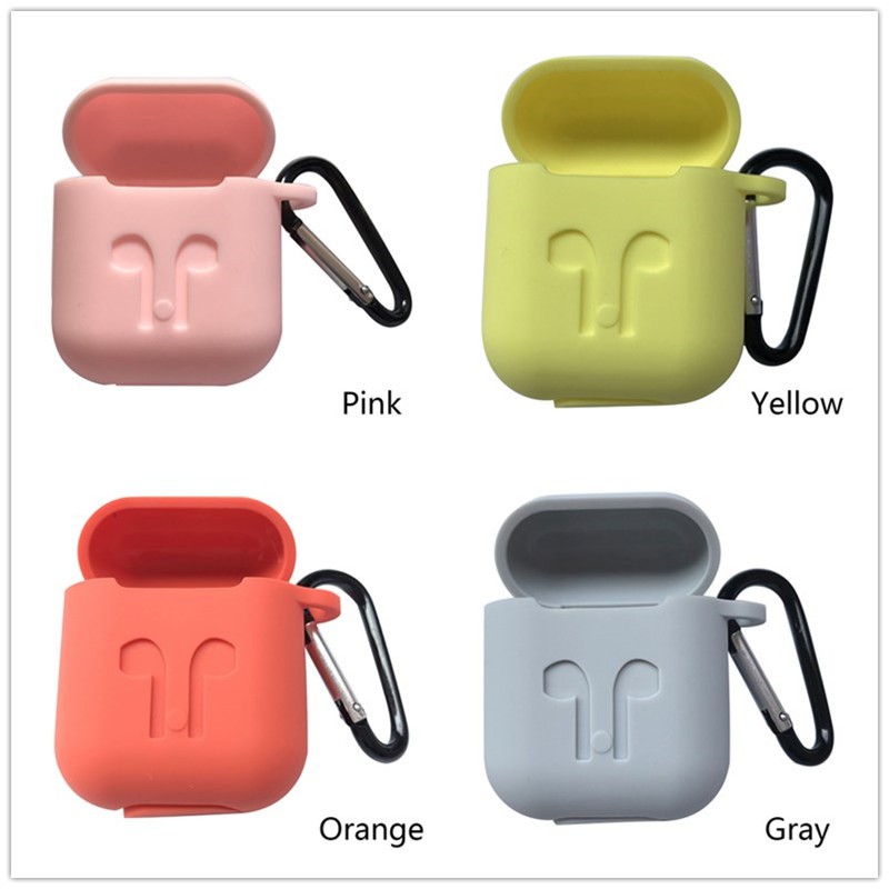 Hộp đựng tai nghe Bluetooth không dây Silicone hiện có 8 màu