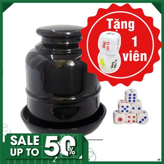 [BC] Dụng cụ lắc xí ngầu uống bia phục vụ vui chơi – lắc xúc xắc (Tặng 01 viên xí ngầu)