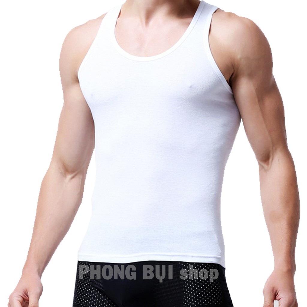 Áo Ba Lỗ Nam Thể Thao Chất Cotton Co Giãn Vân Xọc Tăm Siêu Thông Thoáng Mát Mẻ Mặc Mùa Hè