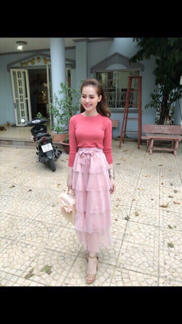 Chân váy nhiều tầng dài hàng đẹp QC | BigBuy360 - bigbuy360.vn