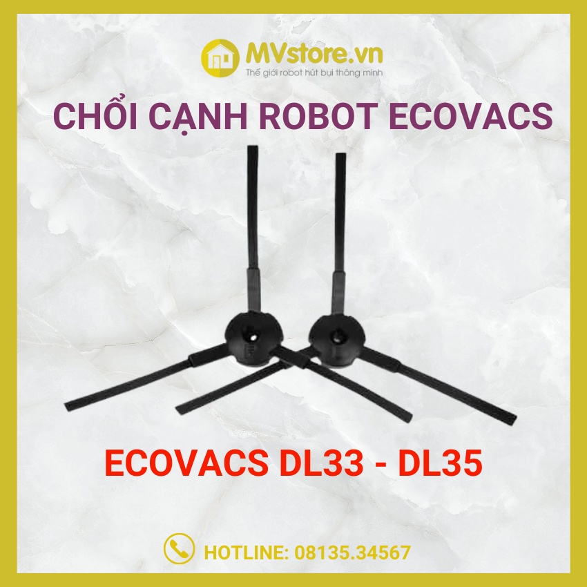 Chổi cạnh Robot hút bụi, lau nhà Ecovacs DL series