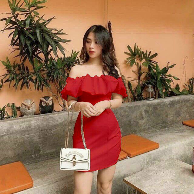 ĐẦM TRỄ VAI XẾP LY ( CÓ MÚT NGỰC ) THỜI TRANG NỮ MEDUSA T65 | BigBuy360 - bigbuy360.vn