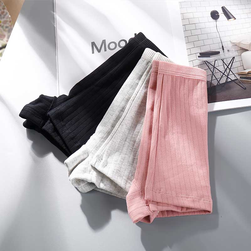 Quần lót short bằng cotton ren lưng vừa liền mạch kiểu tổ ong ren gợn sóng kháng khuẩn dành cho nữ | BigBuy360 - bigbuy360.vn