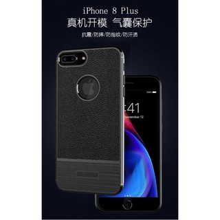 Ốp Lưng iP.hone 7 Plus/ 8 Plus dẻo vân da phay xước chống sốc
