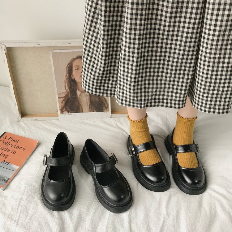 Giày búp bê mũi tròn phong cách Hàn Quốc 009