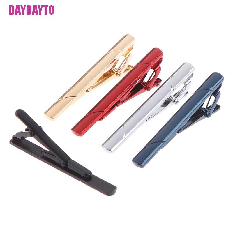 Kẹp Cà Vạt Màu Đen / Xanh Navy Bằng Đồng Đơn Giản Cho Nam