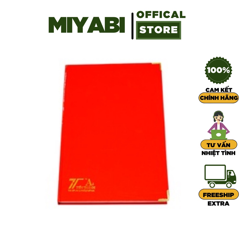 sổ A4 bìa Cứng màu đỏ
