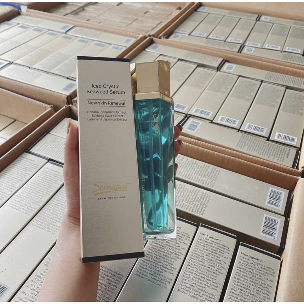 Dermapeel TINH TẢO BĂNG - ICED CRYSTAL SEAWEED SERUM - GIẢM TÌNH TRẠNG DA SƯNG ĐỎ NHANH CHÓNG - PHỤC HỒI DA HƯ TỔN