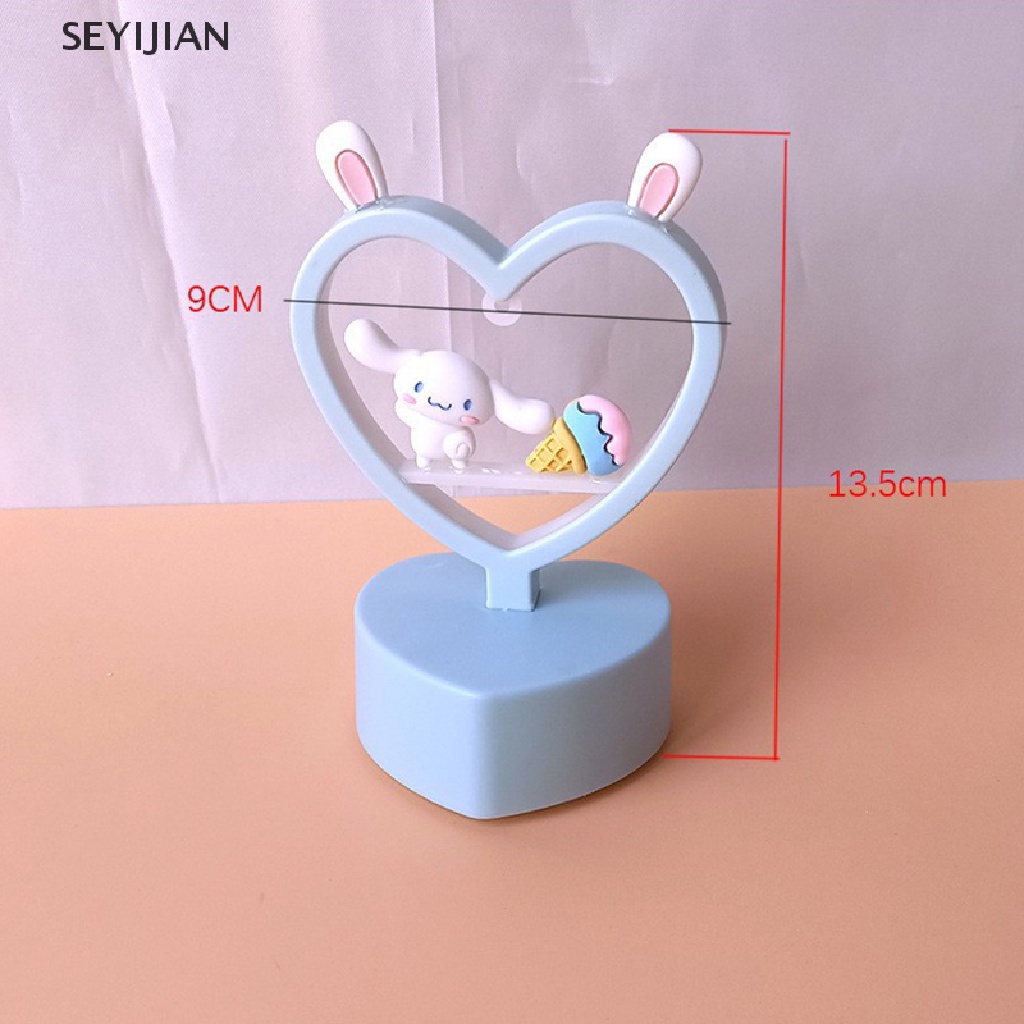Đèn Ngủ Để Bàn 3D DIY Hình Cinnamoroll Dog My Melody Kuromi Sanrio Dễ Thương Sáng Tạo