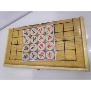 Bộ Bàn Cờ Tướng gập Bằng Gỗ + Quân Cờ Gỗ Siêu To Siêu Đẹp