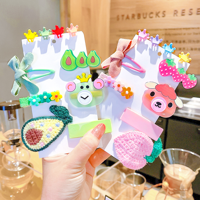 Set kẹp tóc đáng yêu cho bé gái