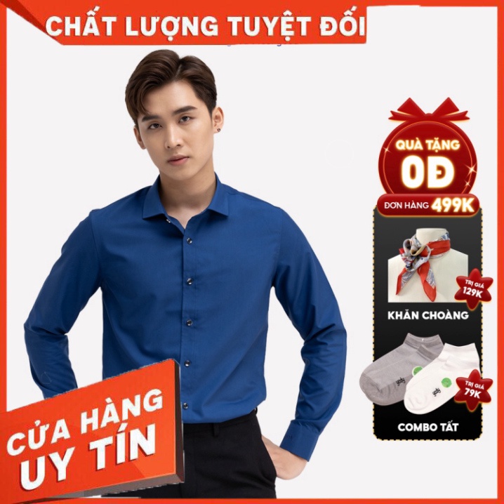 Áo sơ mi nam YODY chất lụa nến cao cấp chống nhăn nhàu thoáng mát SPM4001 - Hàng nhập khẩu