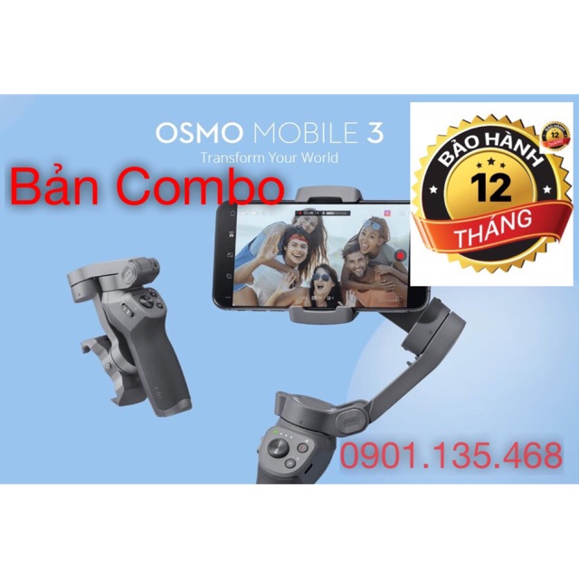 Gimbal Osmo Mobile 3 bản combo - Gimbal chống rung cho điệnj thoại và gopro