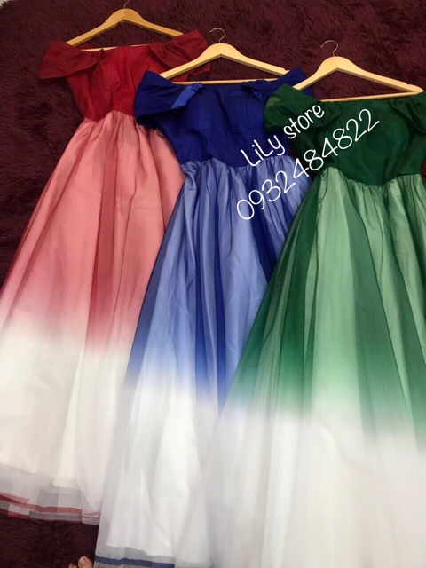 Đầm maxi om re trễ vai ( ảnh thật tự shop chụp 1000%)