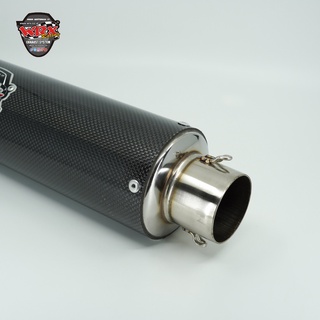Pô WRX GP K1 tròn - Carbon (mỏ xéo)