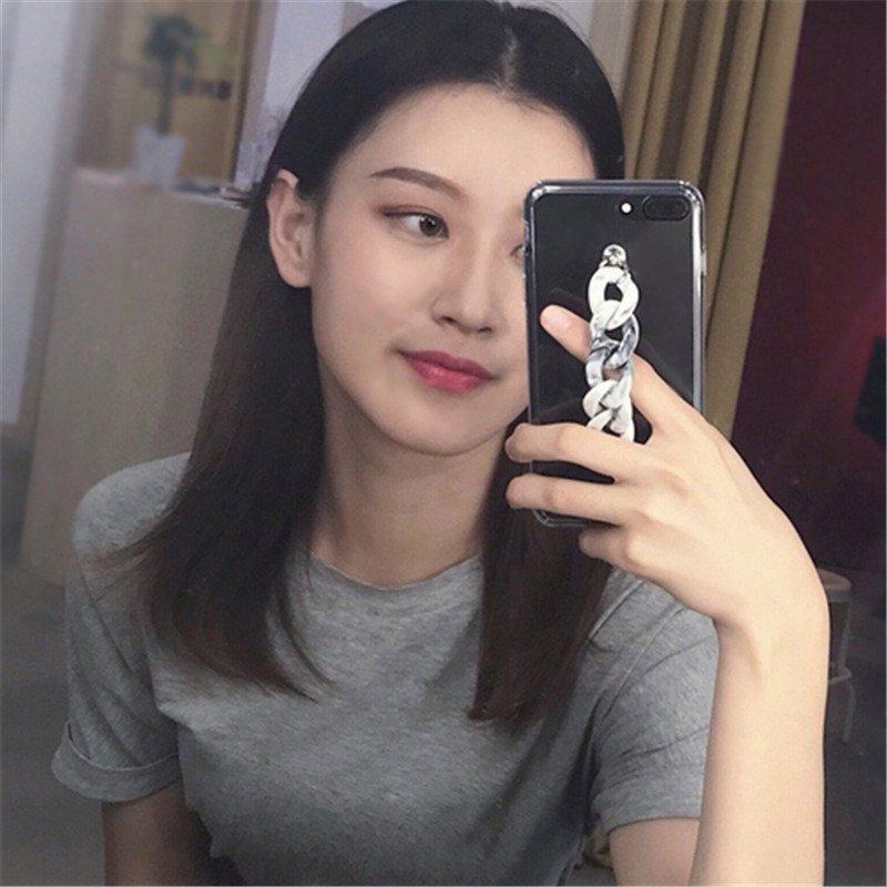 Ốp Lưng Trong Suốt Có Dây Đeo Cho Oppo Realme C11 C12 C15 Renoto2Z / 2f Reno3Pro Realme C1X 2pro 3pro X Z3 X2Pro V5 6pro