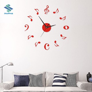 Đồng hồ dán tường nghệ thuật diy - nốt nhạc