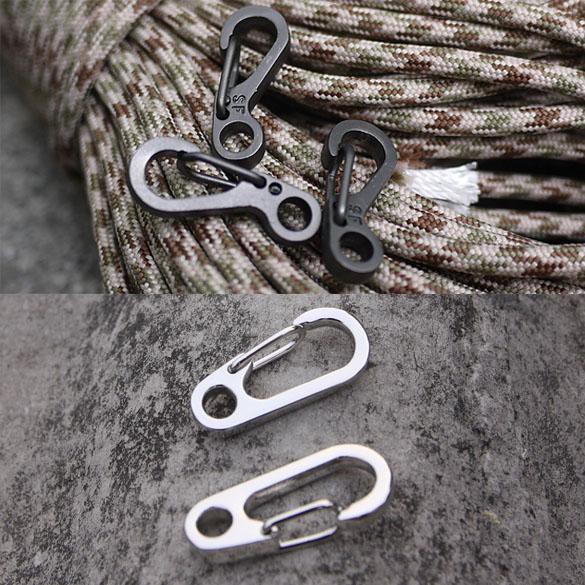 （ʚshibelss）Alloy Carabiner Camp Snap Clip Hook Keychain Keyring Hiking Climbing Tool
