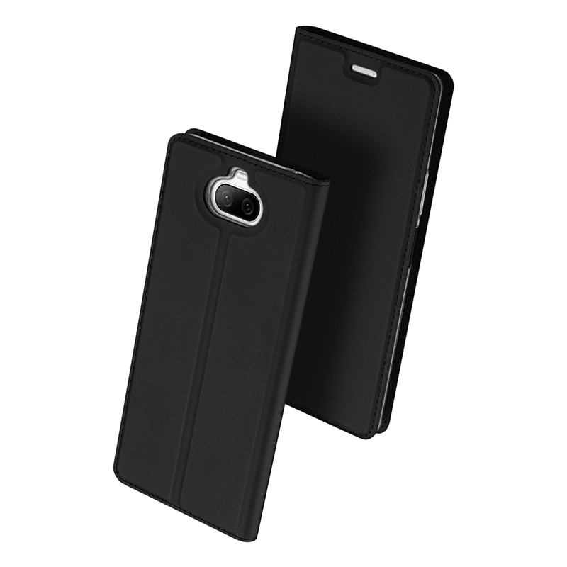 Leather Flip Cover for SONY Xperia 8 Case Smart Auto Sleep Casing Wallet Card Holder Case