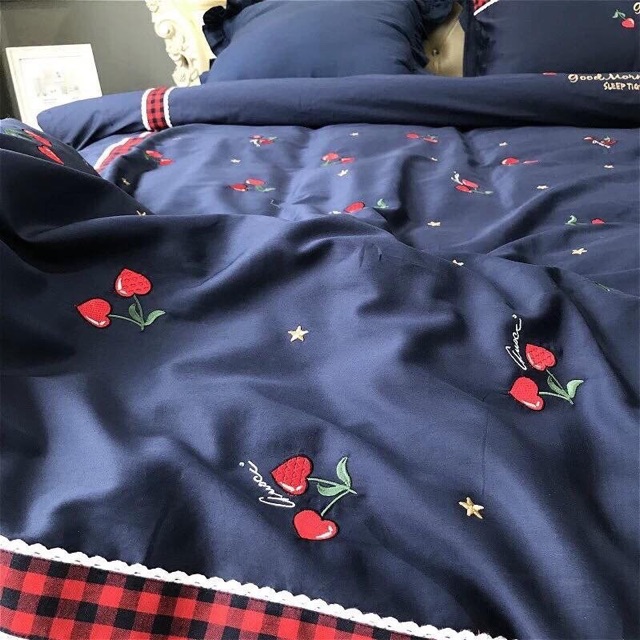 Set Lụa Cherry 6 Món hàng cao cấp - Nhập Khẩu QC