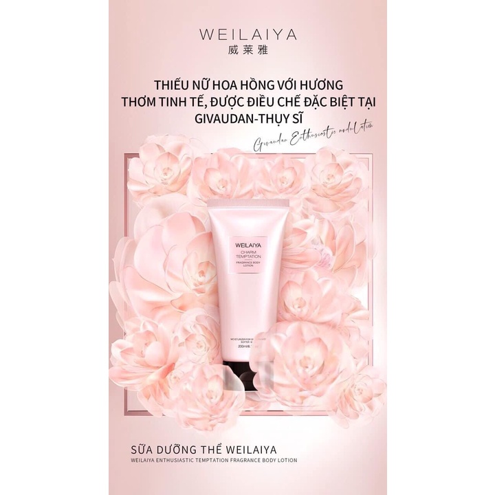 Sữa Dưỡng Thể Weilaiya hương nước Hoa Cấp Ẩm 3 Tầng Hương Body Lotion Weilaiya 200ml - Hàng Chính Hãng | BigBuy360 - bigbuy360.vn