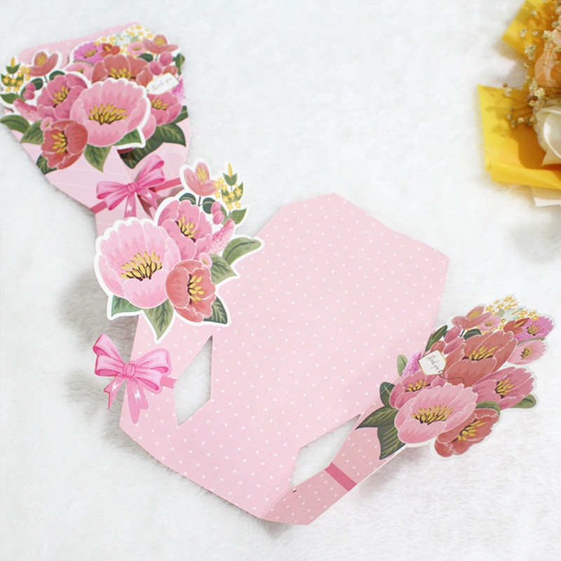 Thiệp Chúc Mừng Hình Hoa 3d Sáng Tạo Thẻ