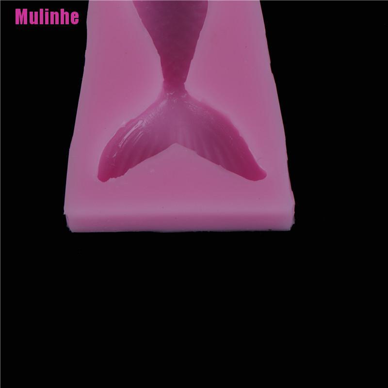 Khuôn silicone làm bánh kẹo xà phòng tạo hình đuôi nàng tiên cá độc đáo đa năng