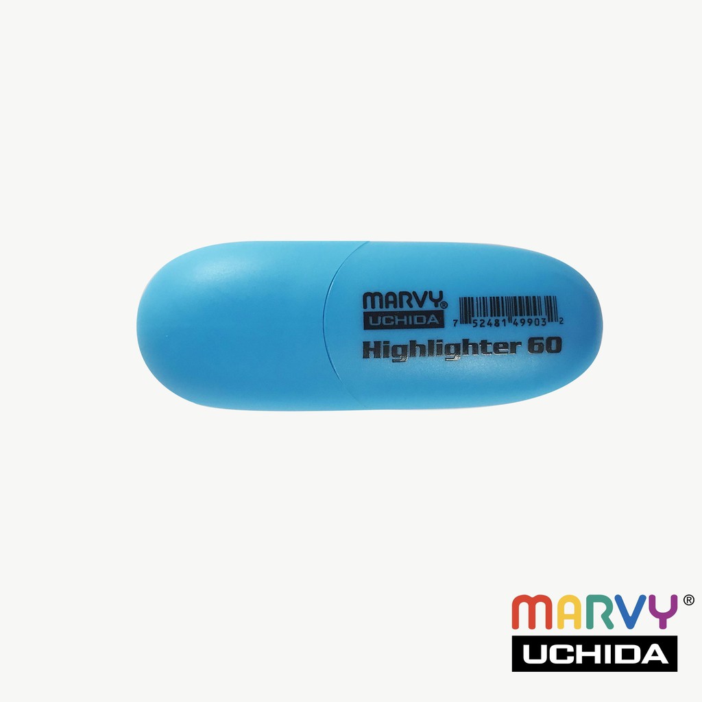 Bút đánh dấu Marvy Uchida Mini Highlighter 60 - Màu xanh dương dạ quang (Fl. Lt.Blue)