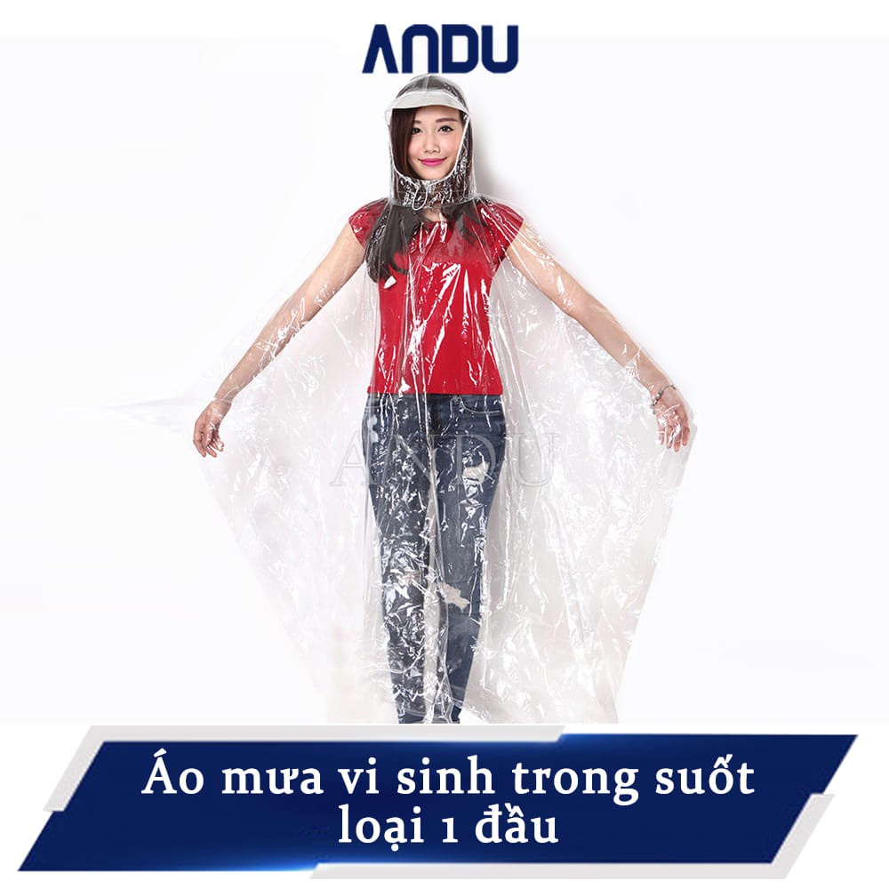 Áo Mưa 1 Người Áo Mưa Trong 1 Đầu Cánh rơi Loại Dày Dặn