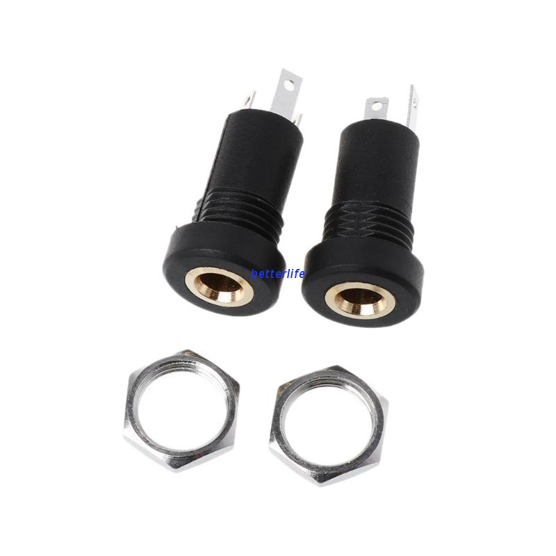 2 jack cắm âm thanh 3.5MM 3 cực màu đen vàng kèm ốc vít | BigBuy360 - bigbuy360.vn
