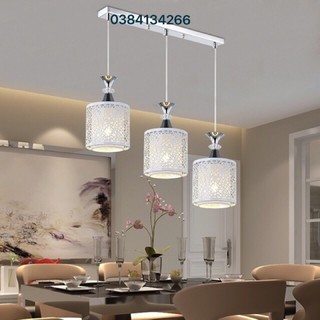 Đèn Thả Bàn Ăn 3 Chao - Tặng Bóng