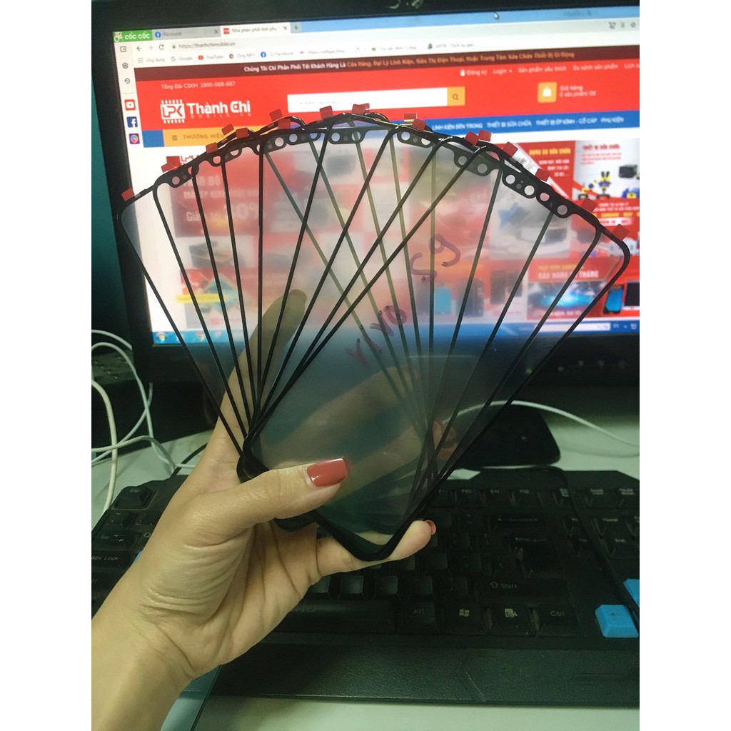 Mặt kính Vivo S9 5G- Mặt Kính Zin New Vivo, Màu Đen, Ép Kính