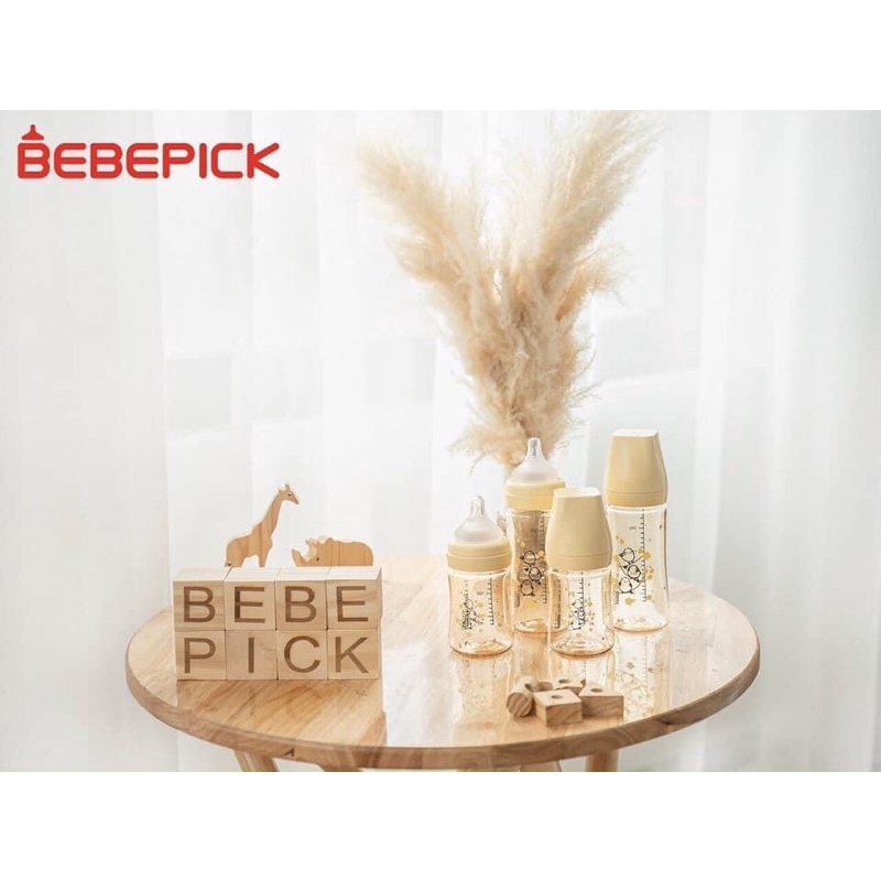Núm size Bebepick nội địa hàn bình sữa siêu mềm núm ti