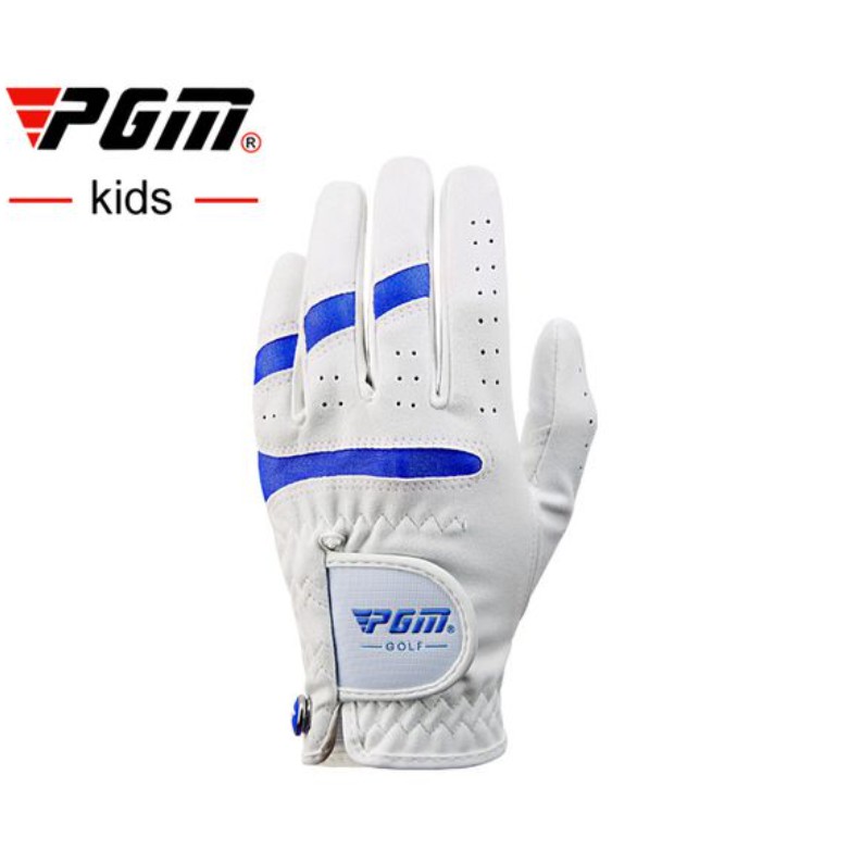 Găng tay golf trẻ em NK/ Chất liệu da cừu/ Màu Trắng Hồng và Trắng Xanh/ Size cho bé 3-15 tuổi