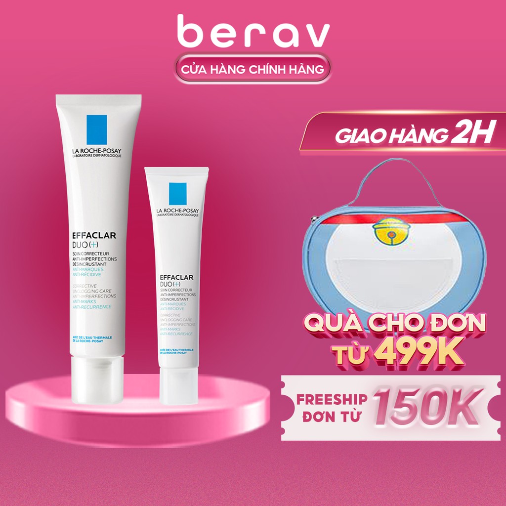 [Mã FMCGMALL -8% đơn 250K] Kem Giảm Mụn La Roche-Posay Effaclar DOU+ giảm thâm, thông thoáng lỗ chân lông 40ml