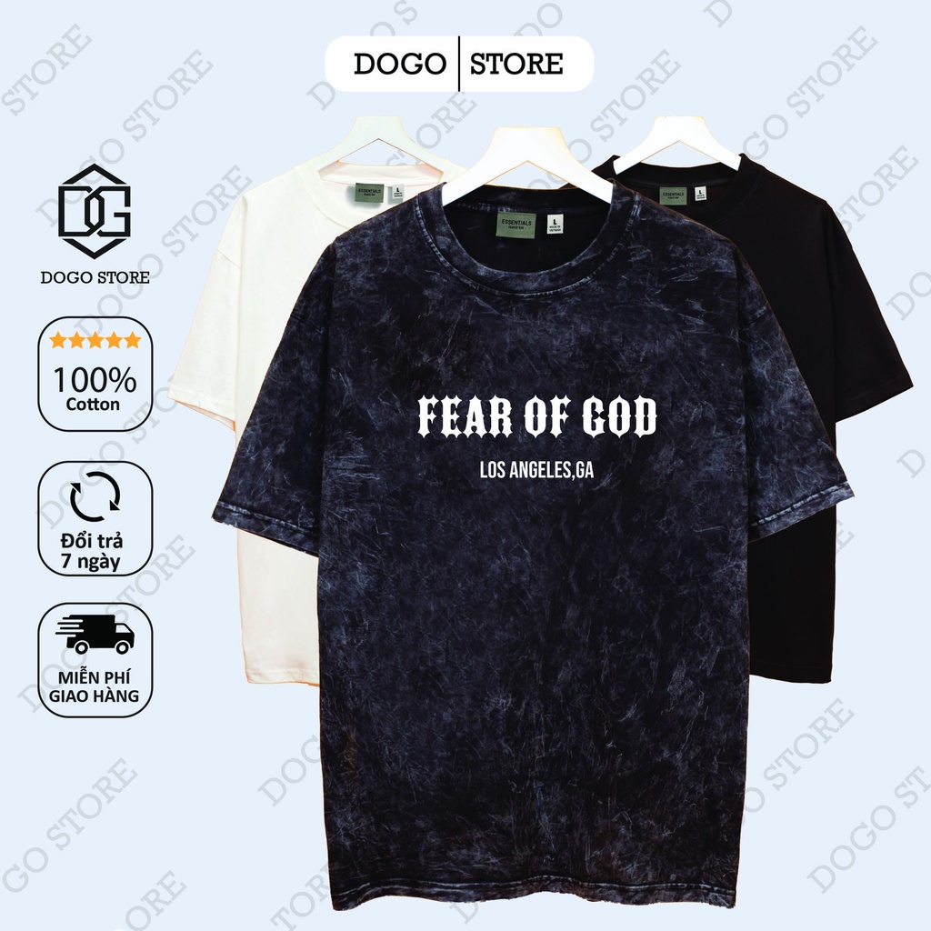Áo thun tay lỡ LOS ANGELES ,GA Dogo Store , Áo thun unisex nam nữ form rộng oversize chất liệu Cotton