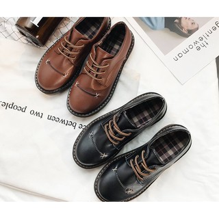 Giày oxford thêu mũi