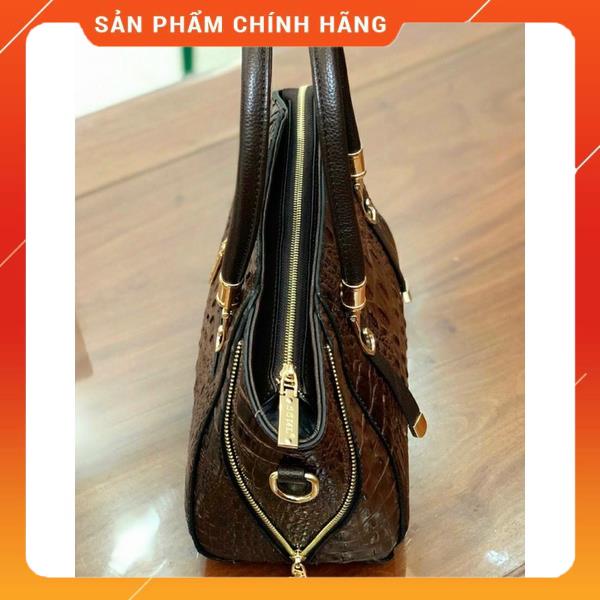 Túi Công Sở Nữ Da Bò Cao Cấp Dập Vân Cá Sấu Quai Xách Bản To Công Sở Đẹp Hàng Hiệu Thời Trang Trung Niên Nữ - TSN 109825