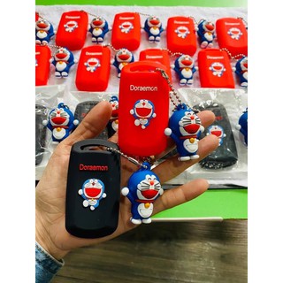 Bao da đựng remote doremon loại 2 nút cho xe honda vario,vision