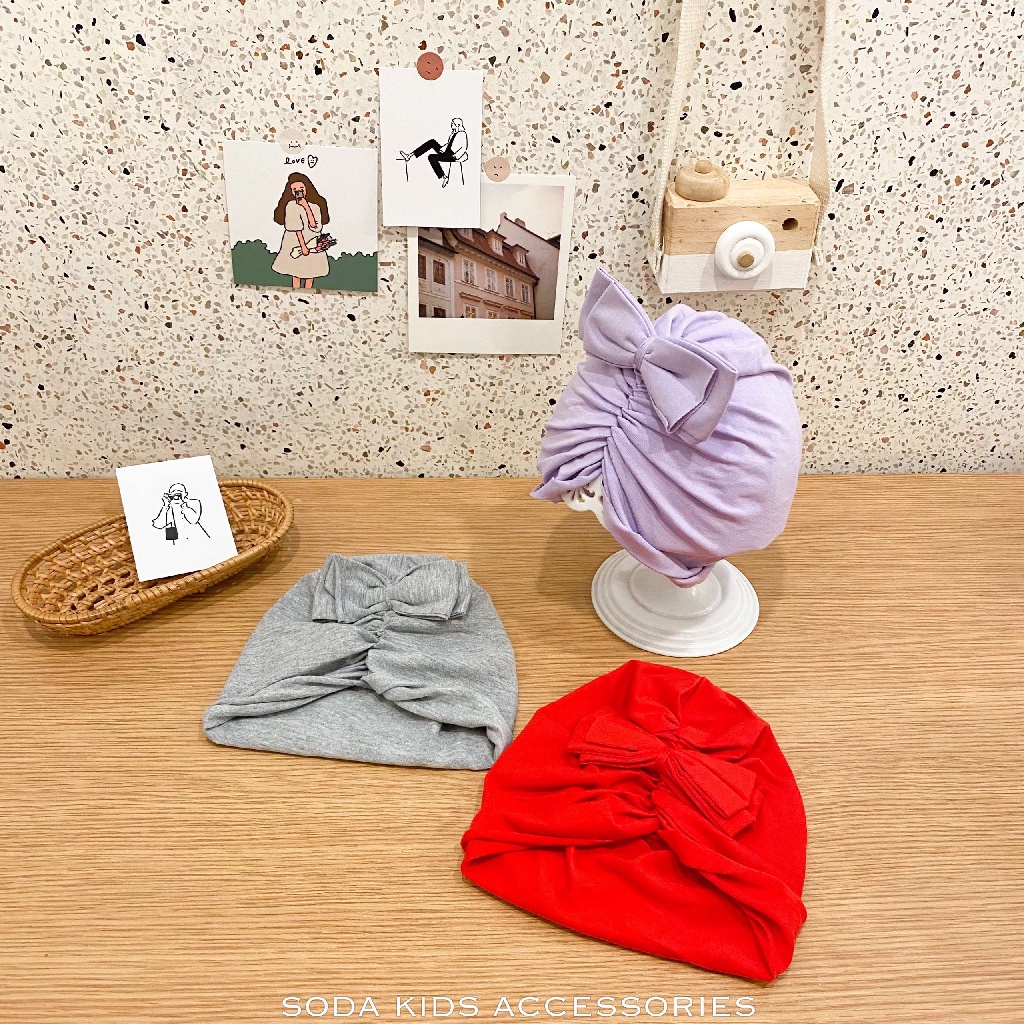 [Chính hãng] Băng đô mũ nơ cho bé gái 4 (Ảnh thật)