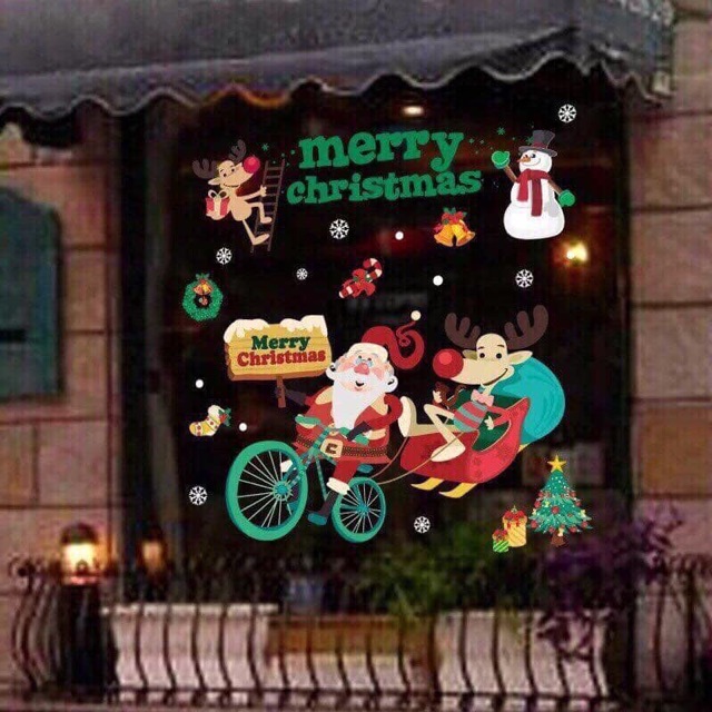 Decal dán tường Noel