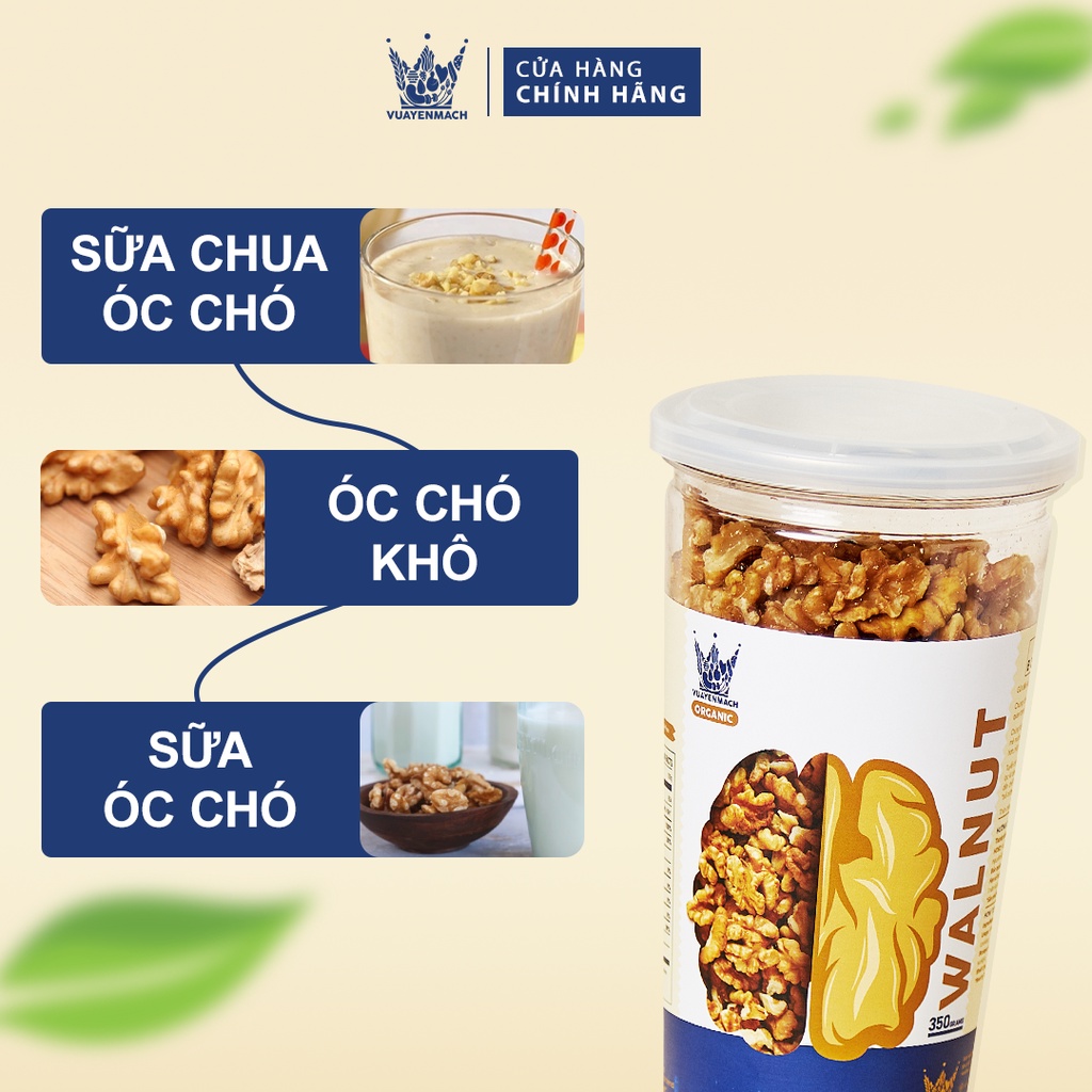 Nhân Óc Chó Thượng Hạng VUA YẾN MẠCH Original Nhập Khẩu Chile dùng làm bánh, làm sữa Healthy Food Eatclean 350gr