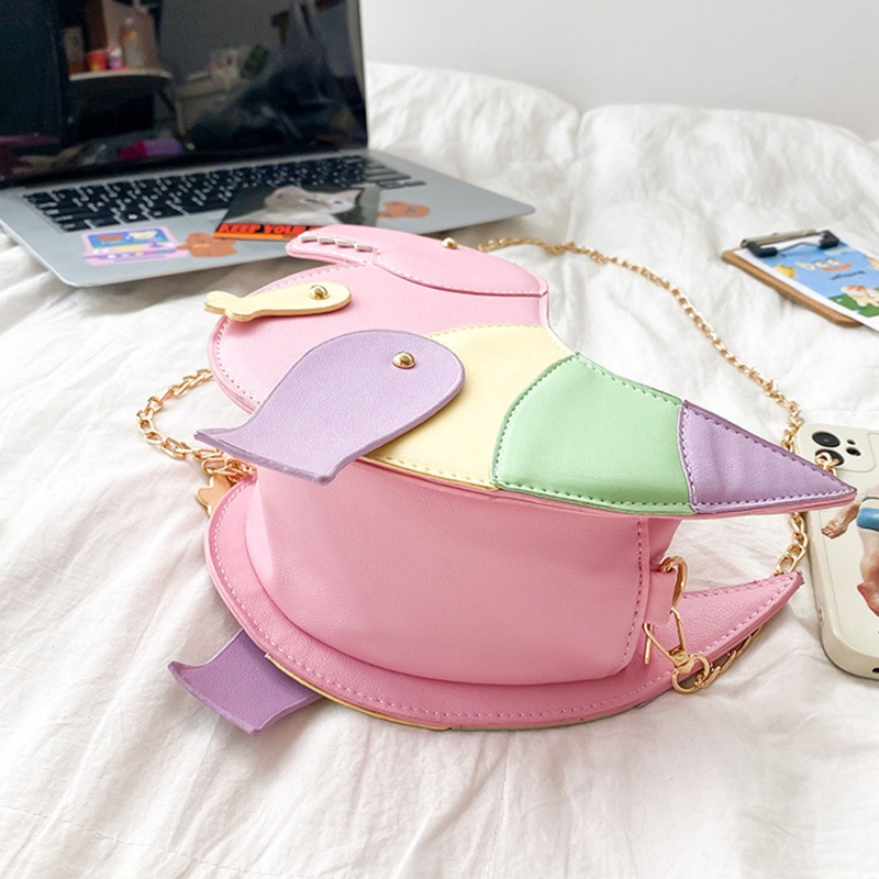 Túi Đeo Chéo Vai Hình Khủng Long Hoạt Hình 3D Dành Cho Nữ