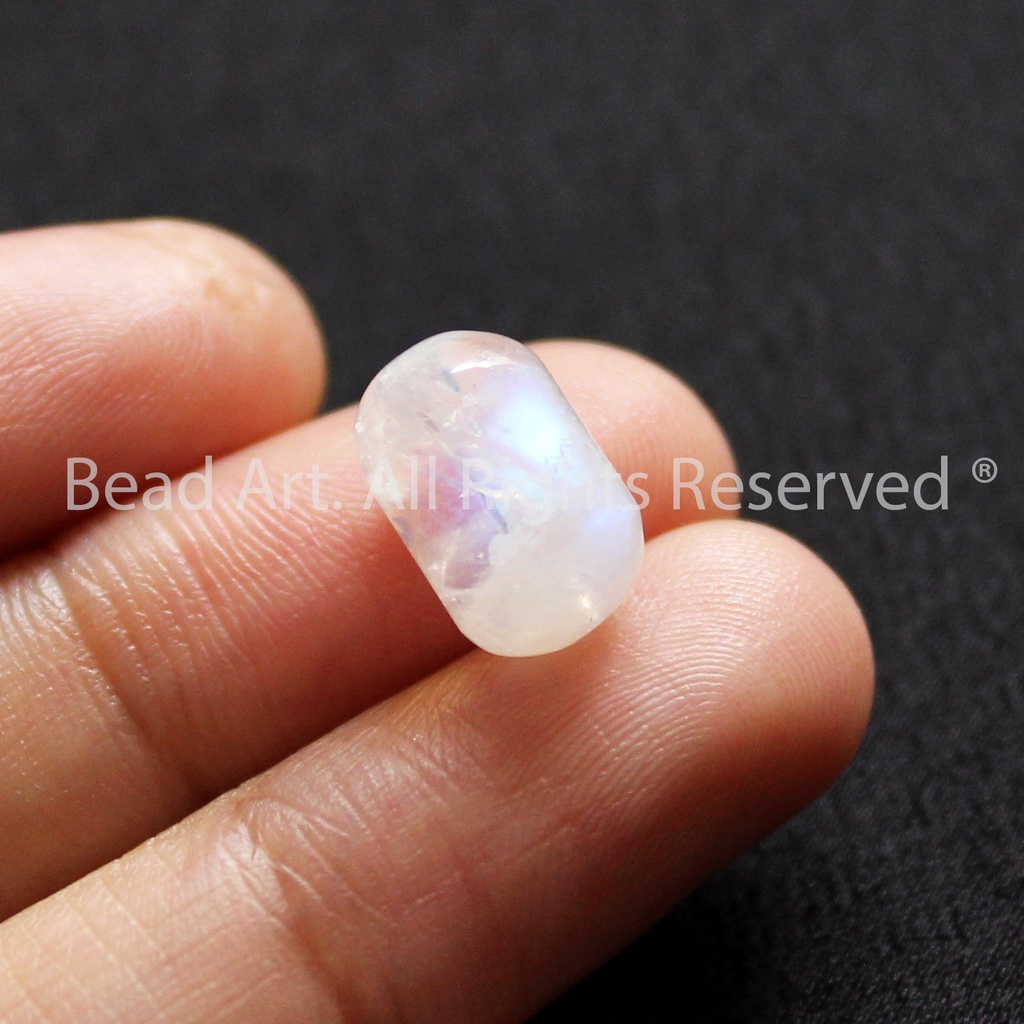 Lu Thống Đá Mo.onstone  Ánh Cầu Vồng Loại AAA, Kim, Thuỷ, Đá Trang Sức, Phong Thuỷ S50