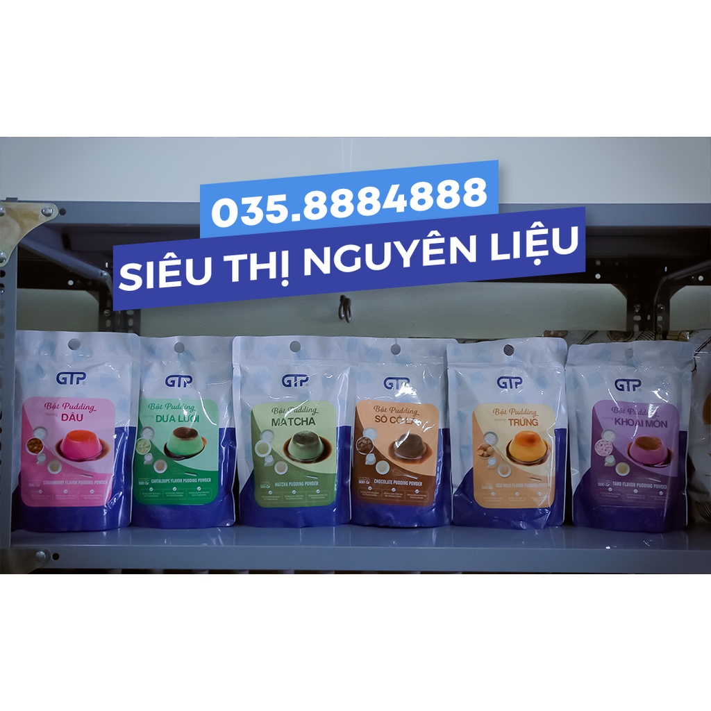 Bột pudding GTP đủ các vị - Gói 500gr