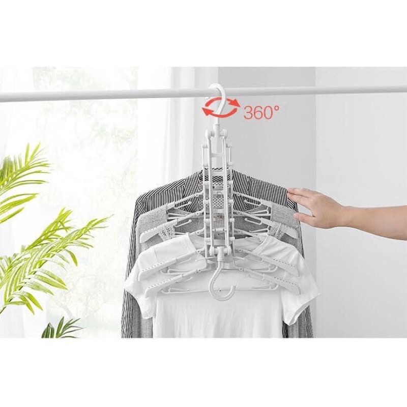 Móc treo quần áo đa năng mua 1 được 7 móc